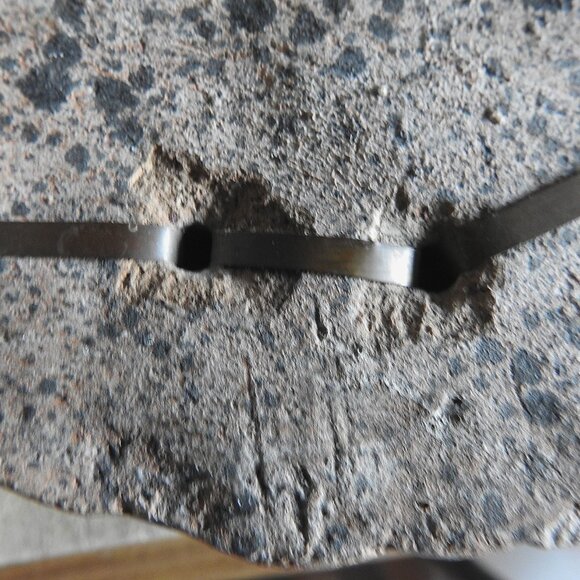 Aztec Mayan Warrior Terracotta Clay Wall Mask Alligators Brass Beard 10" Mexico - Picture 11 of 11